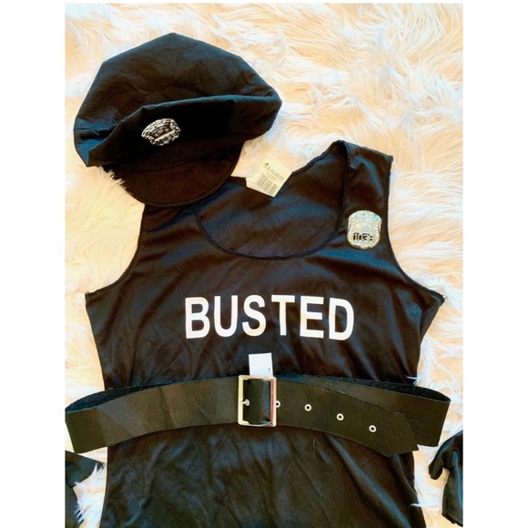 NWT Knockout Cop Police 5 Piece Set Dress Costume - Picture 2 of 4